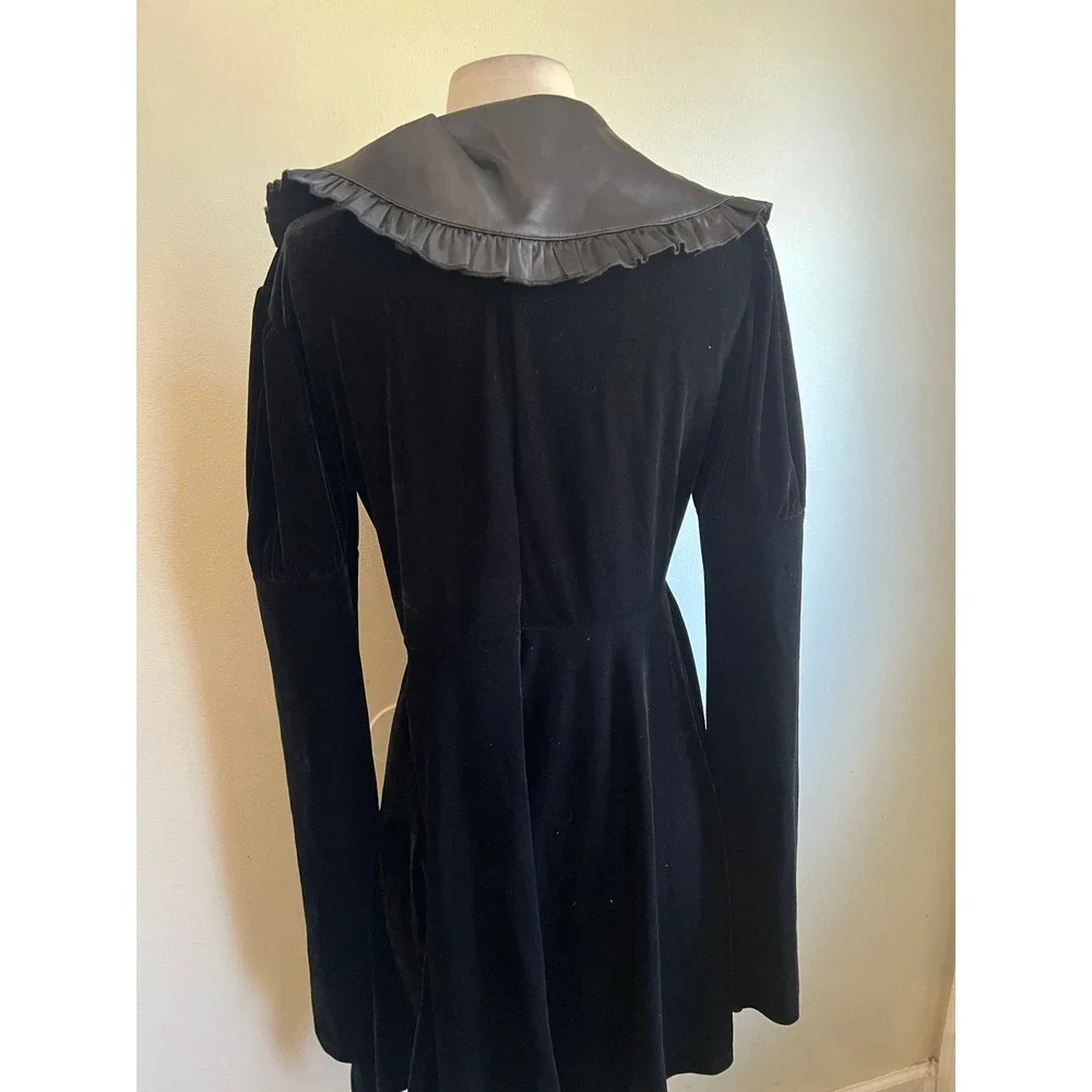 Killstar Itsura mini black velvet dress - Picture 6 of 6
